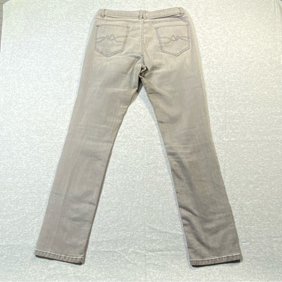 New York & Co. Jegging Jeans Women 10 Gray Straight Leg Mid Rise Stretch Denim - Picture 6 of 15